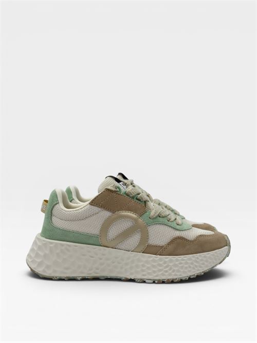 Sneakers multicolor in suede e tessuto tecnico NO NAME | CARTER JOGGER WSUEDESAND/DOVE/MINT